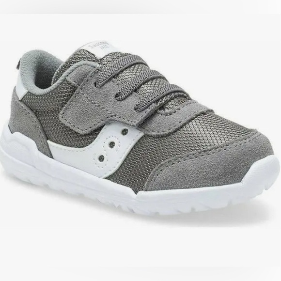 Saucony Toddler 5M Grey Sneakers. GUC. Exclt Velcro. 15% off w 2+ Bundle. - Picture 1 of 14